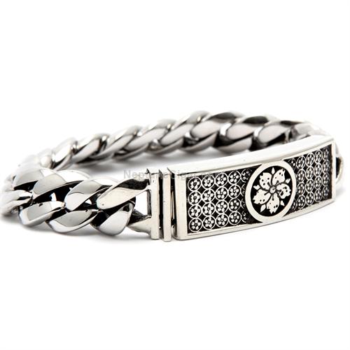 Room 101 Collection Sakura Id Bracelet In Stainless Steel 8 5