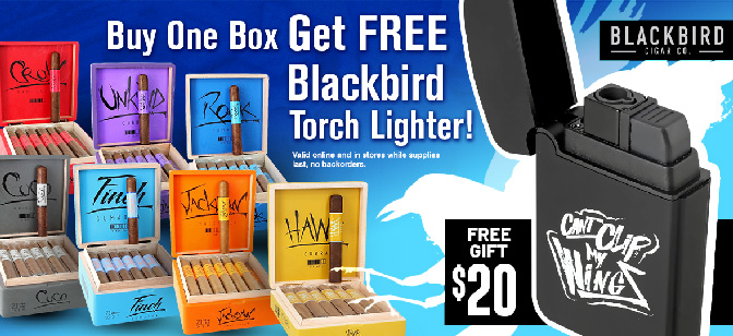Blackbird Buy One Box Get FREE Blackbird Torch Lighter!