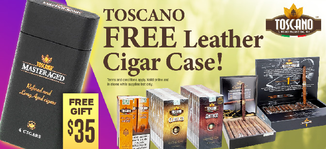 Toscano FREE Cigar Case!