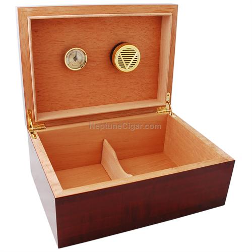 75-Cigar Desktop Wood Humidor