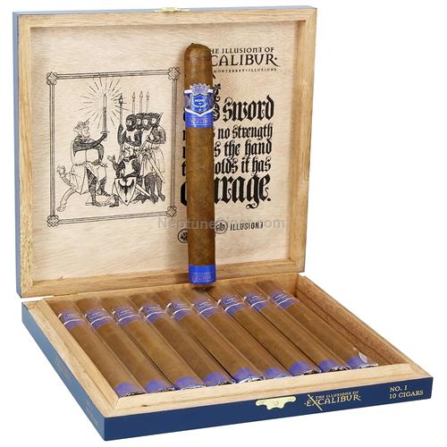 Sobremesa Brulee "Blue" Genuine Wood Cigar Box Latch Lid L 10 3/4" x  H 7 3/4" 