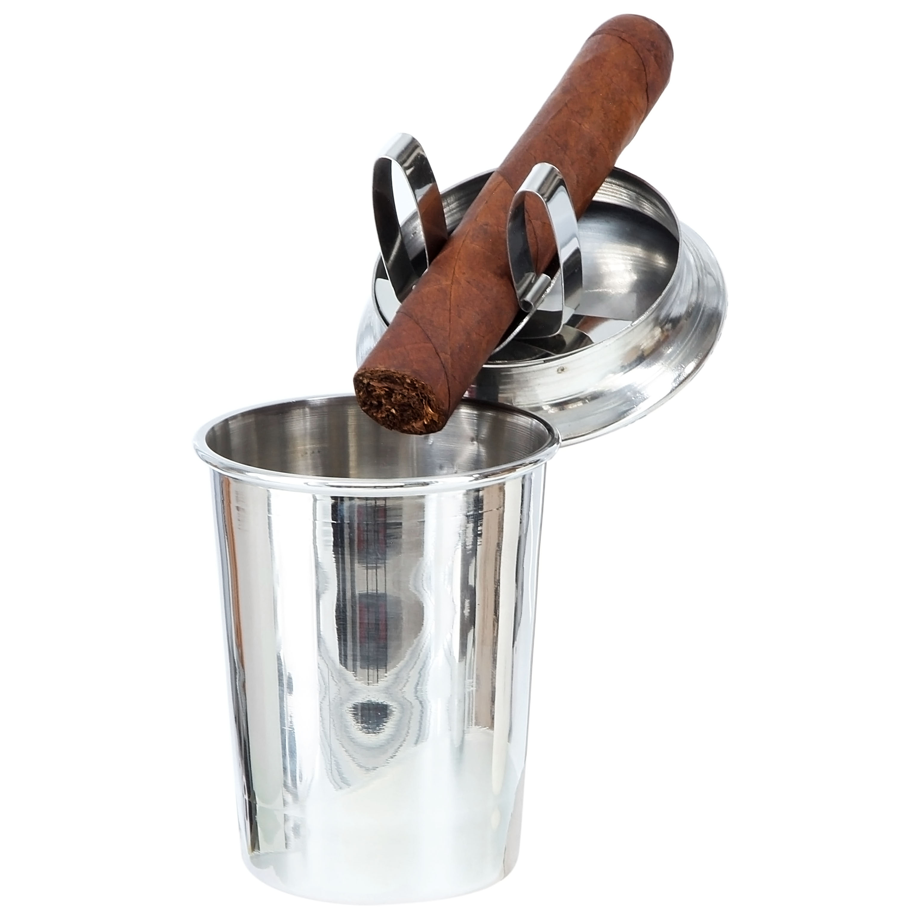 Stinky Cigar® Car Ashtray SS Solid Stainless Steel, Fits most cup