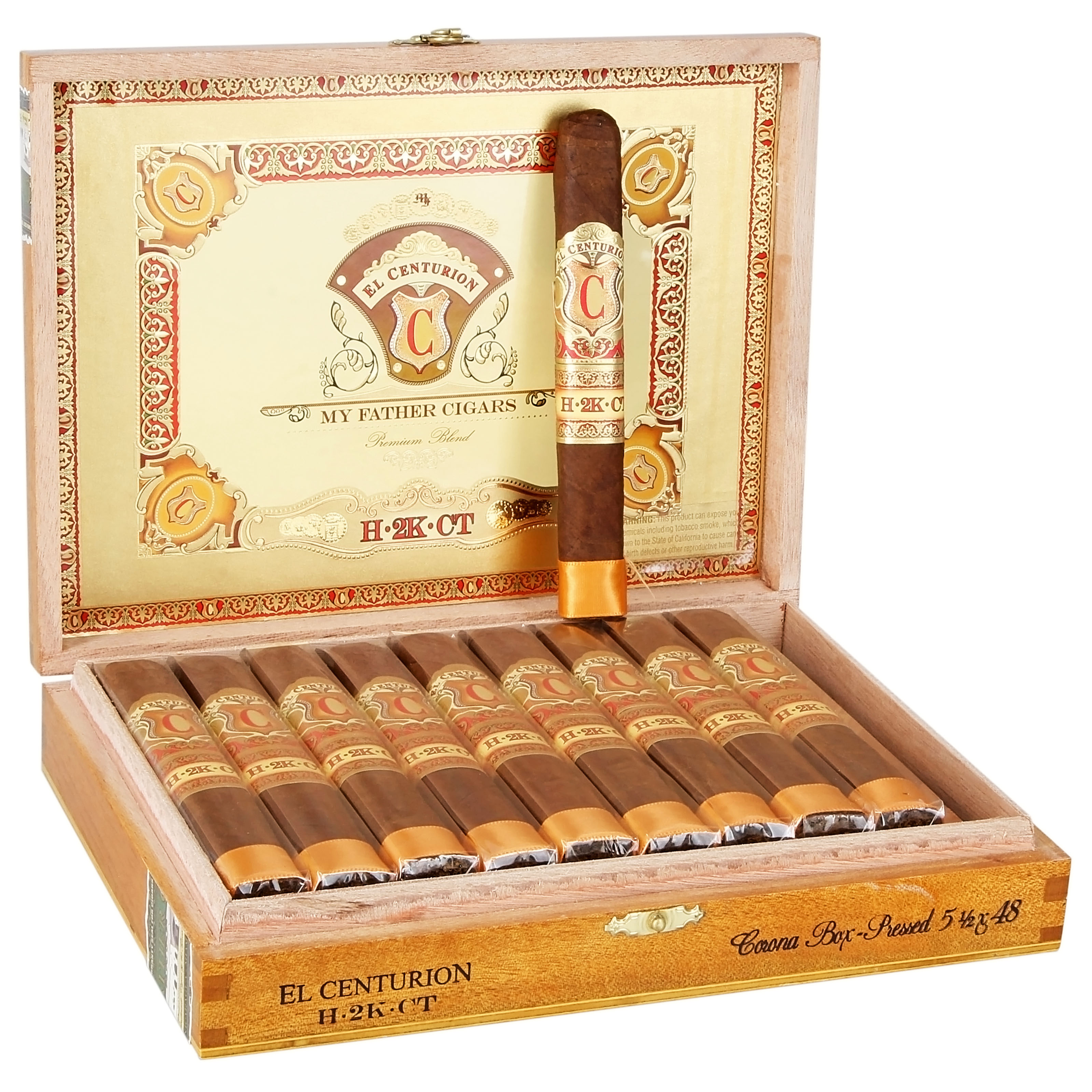 El Centurion My Father Cigars Empty Wood Cigar Box 9 1/2 x 7 x 1 1/2” 
