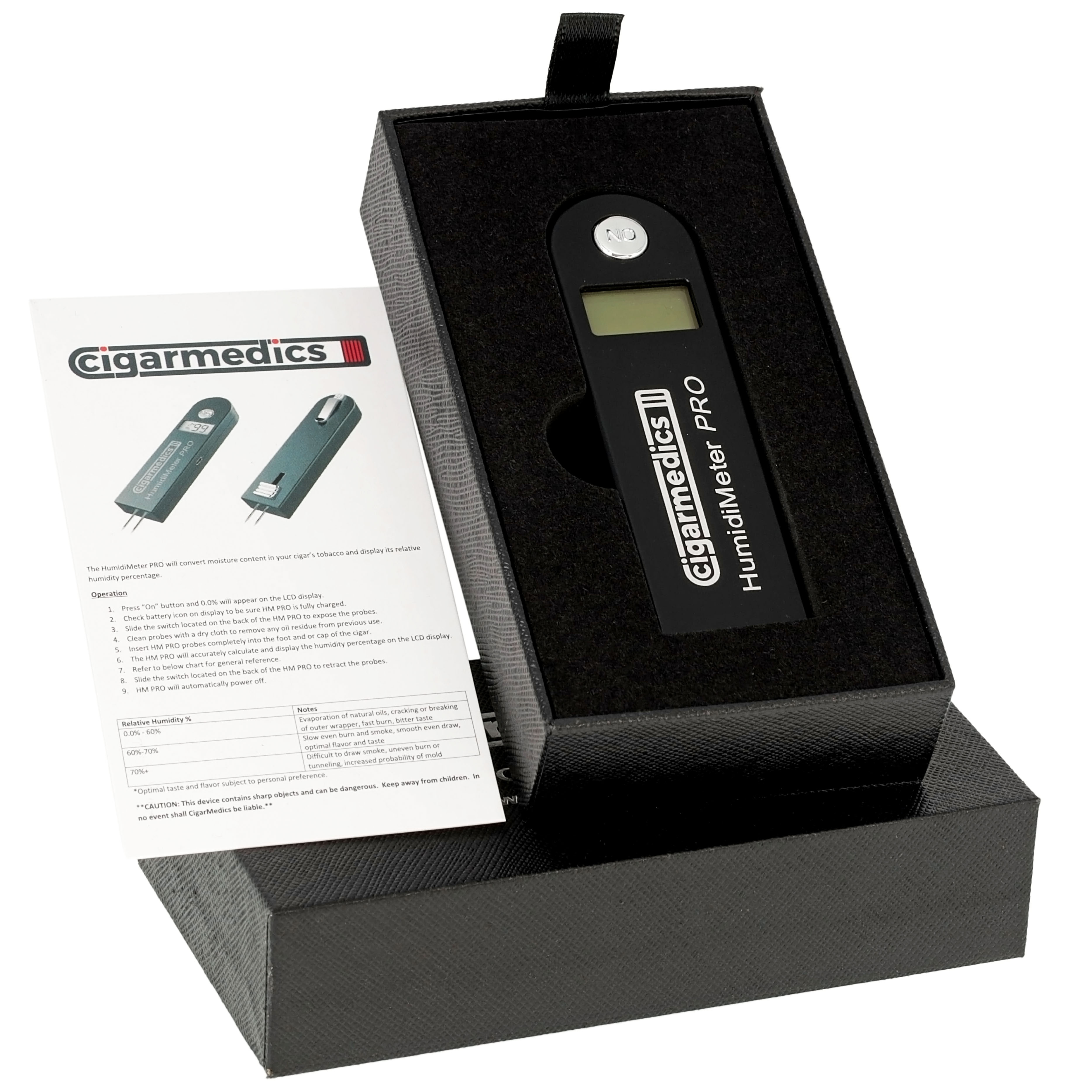 CigarMedics HumidiMeter Online, Cigar Humidor Hygrometers