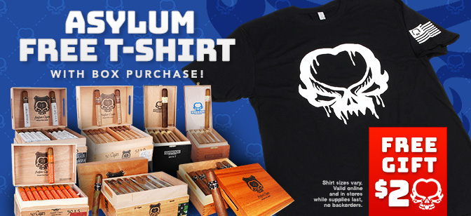 Asylum 13 FREE T-Shirt with Box Purchase!