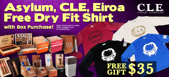 Asylum, CLE, Eiroa Free Dry Fit Shirt with Box Purchase!