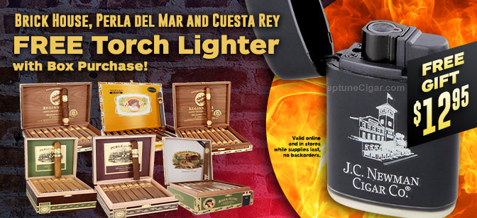 Brick House, Perla del Mar and Cuesta Rey Free Torch Lighter with Box Purchase!