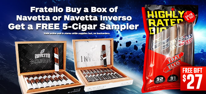 Buy one Box of Fratello Navetta or Navetta Inverso Get a FREE Space Sampler!