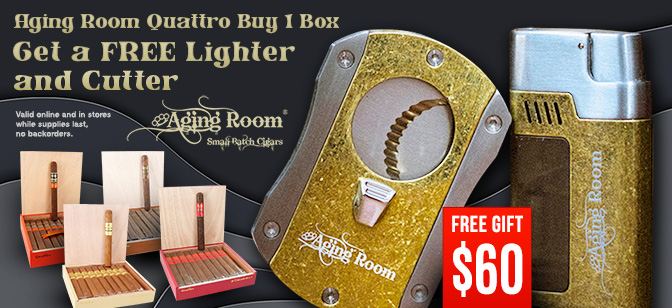 Aging Room Quattro Buy 1 Box Get a Free Lighter and Cutter