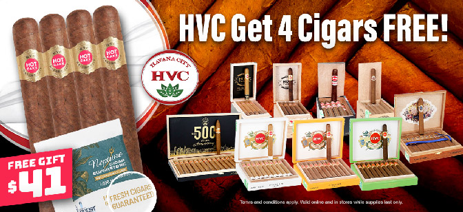 HVC FREE 4 Cigars!